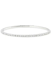 Diamond Bangle Bracelet (1/2 ct. t.w.) in 10k White Gold