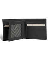 Champs Men's Onyx Collection Leather Center Wing Wallet