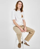 Hugo by Hugo Boss Men's Nizzerio Short Sleeve Crewneck Logo Graphic T-Shirt