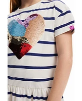 Desigual Girls Girls's Heart stripe dress