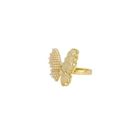 Sohi Women's The Butterfly Dreams Statement Ring