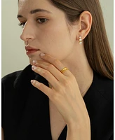 Sterling Silver 18k Gold Plated Gabriella Linear Drop Earrings – Dainty Summer Earrings, Lightweight, Vacation Style, Warm Weather Look
