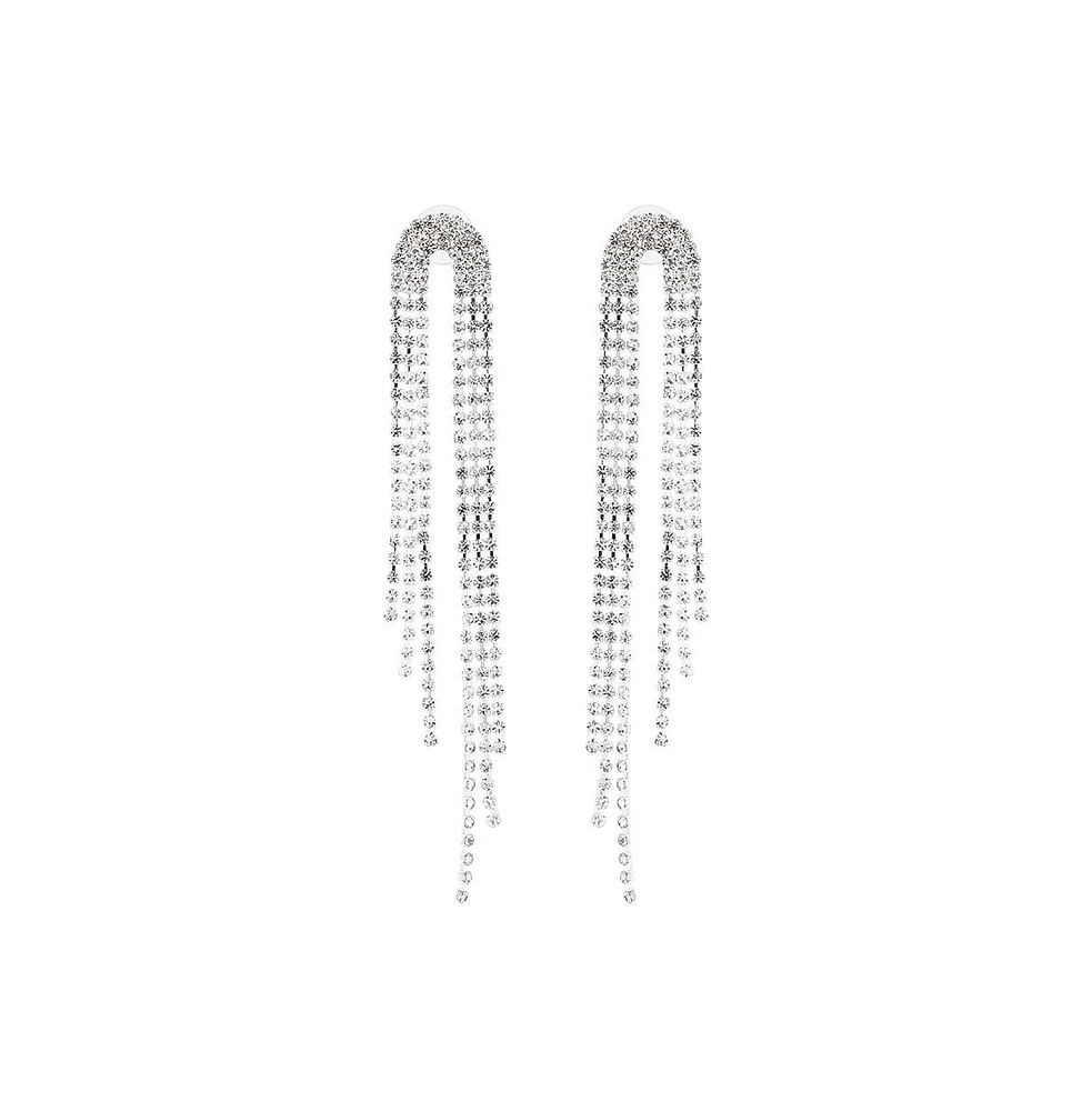 Sohi Women's The Cristallo Drop Earrings