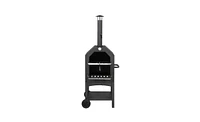 Outdoor Wood-Fired Pizza Oven – Portable Backyard Pizza Oven with Pizza Stone, Peel & Grill Rack