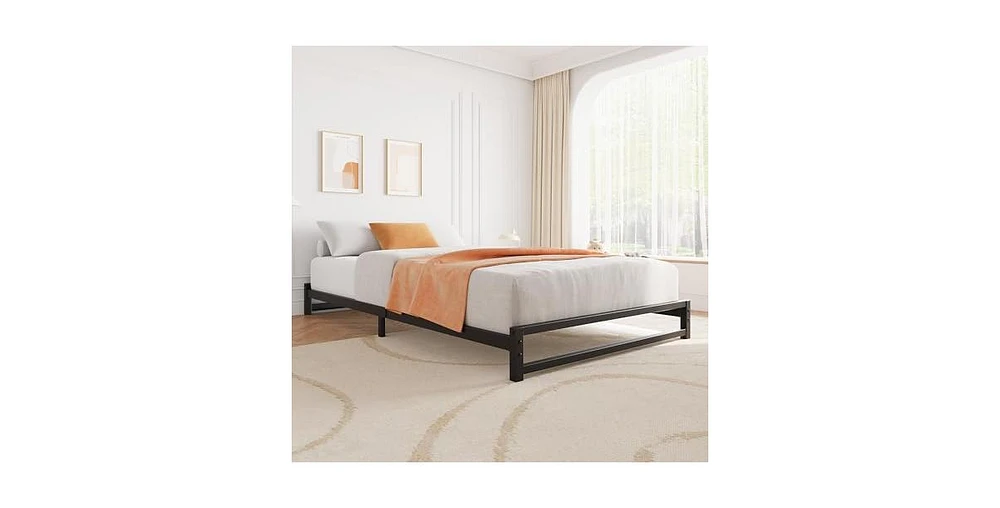 gaomon Twin Size Metal Platform Bed Frame with Steel Slat Support