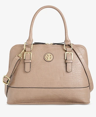 Giani Bernini Croc Dome Medium Satchel, Exclusively at Macy's