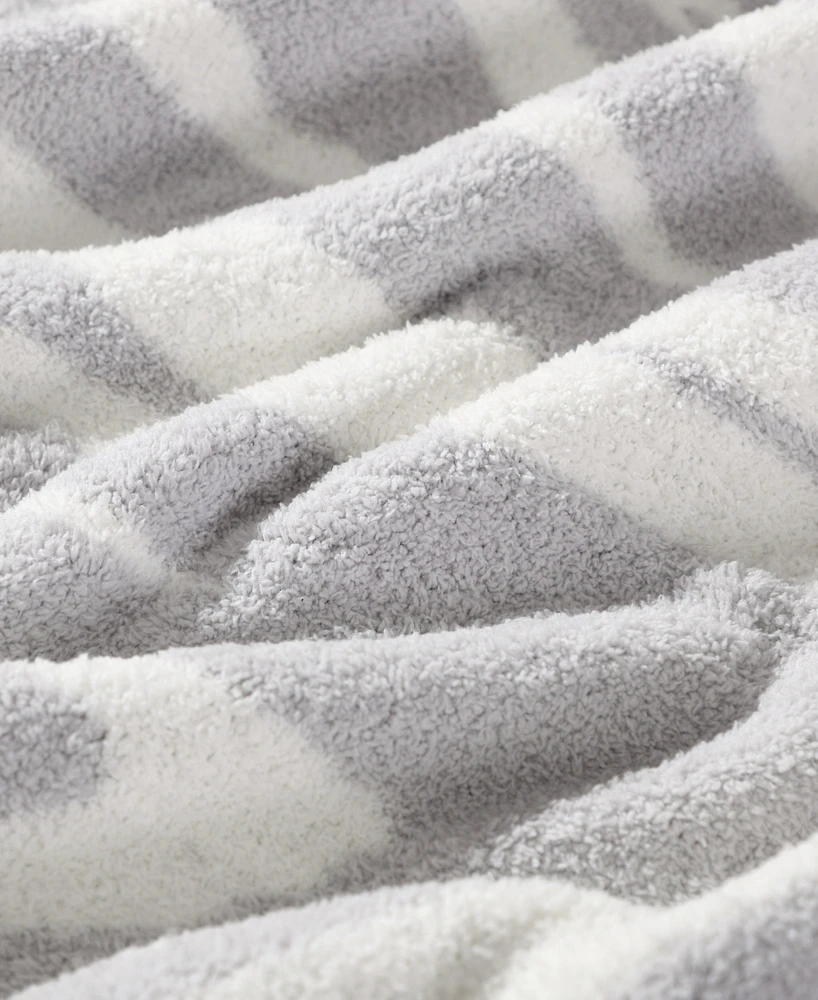 Closeout! Tommy Bahama Home Jungle Zebra Knit Throw, 70" X 50"