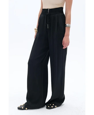 Nocturne Women's Flowy Wide Leg Pants