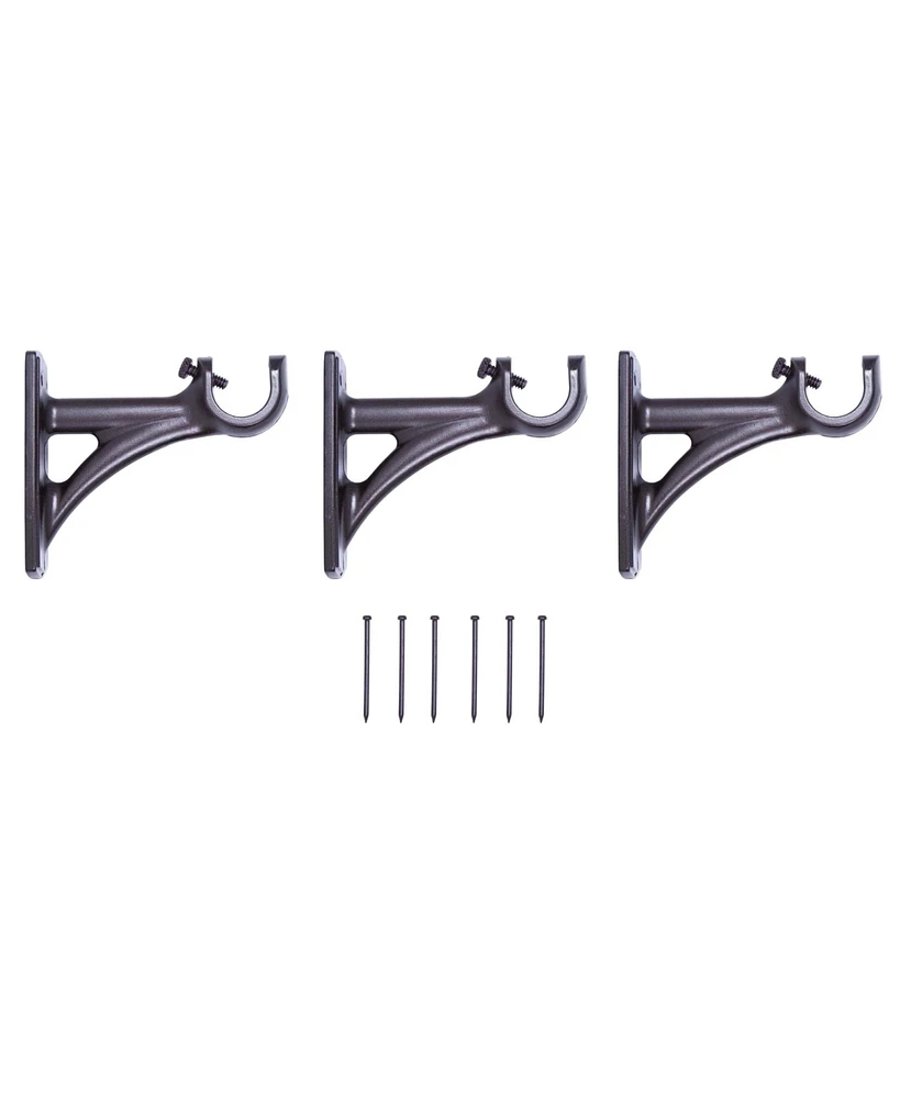 Kenney Agatha 3/4" Decorative Curtain Rod - Fast Fit Easy Install for Effortless Home Decor