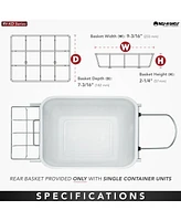 Rev-a-shelf Pullout Trash Can 35 qt. for Kitchen Cabinets, Blue, Rv-12KD-22C-S