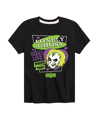 Beetlejuice Big Boys Lonely Ghost Graphic Tee