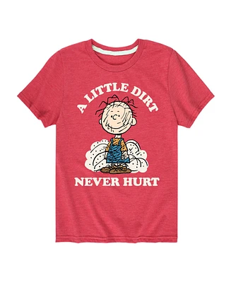 Peanuts Big Boys A Little Dirt Never Hurt Graphic Tee