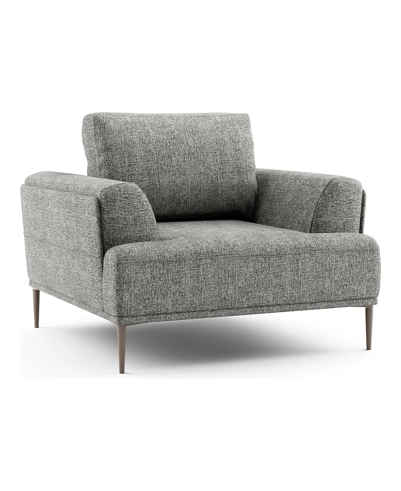 Furniture of America 44" Orlandi Chenille Arm Chair with Extendable Backrest