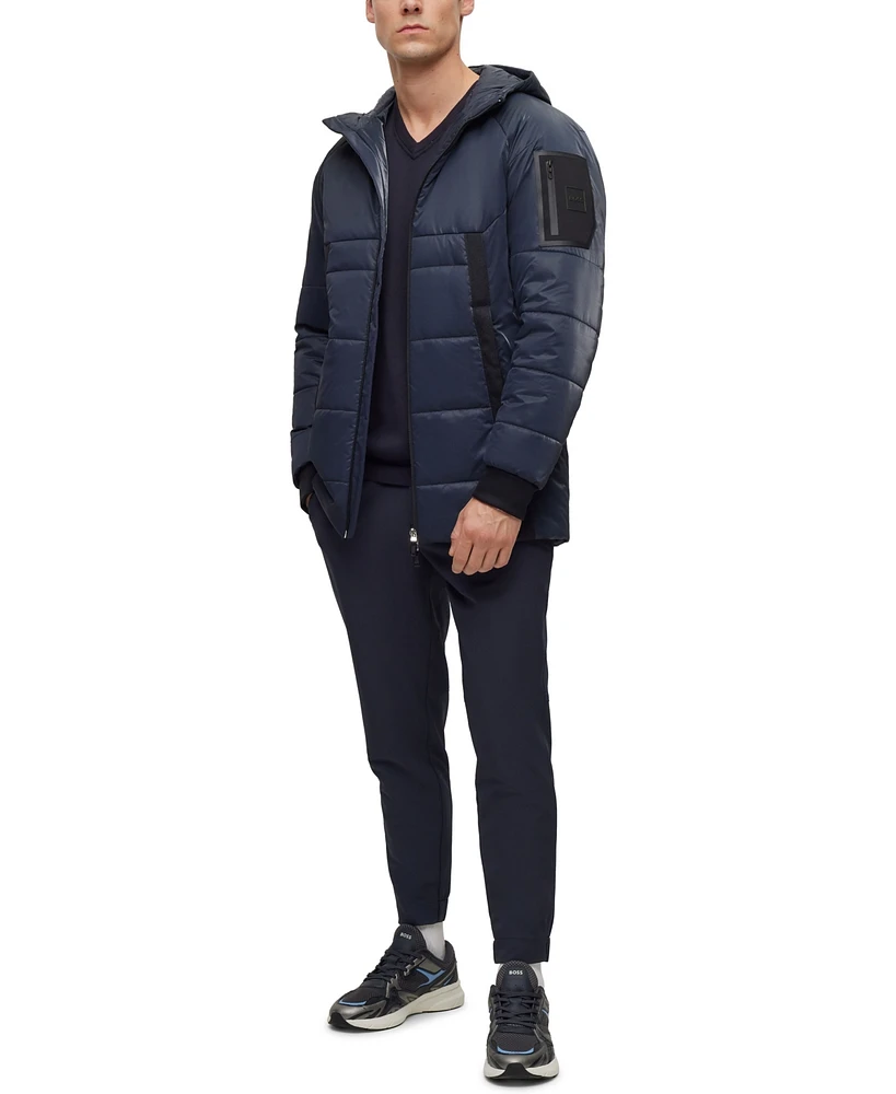Boss by Hugo Boss Men's Branded Sleeve Pocket Regular-Fit Jacket