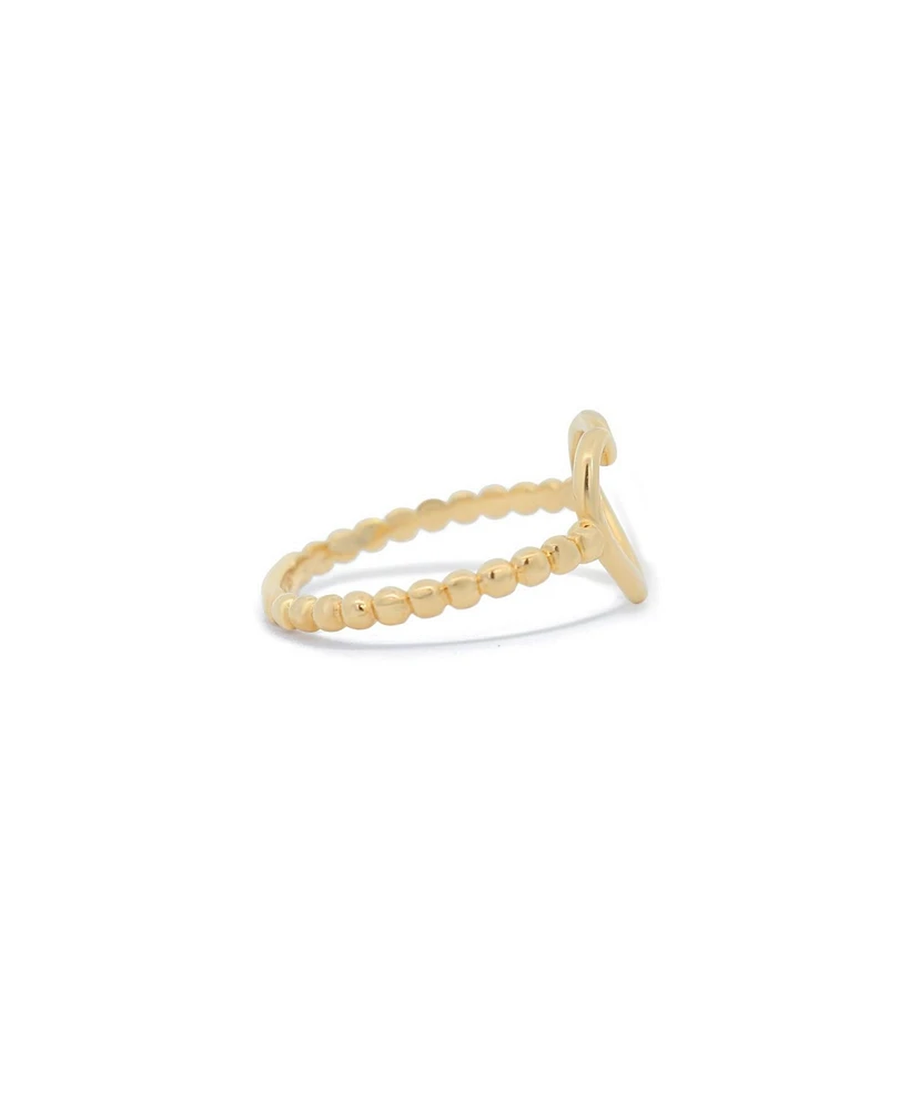 The Lovery Gold Open Heart Ring 14K Gold