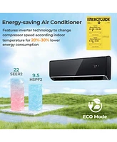 12000 Btu 22 SEER2 208-230V Wifi Enabled Mini Split Air Conditioner and Heater