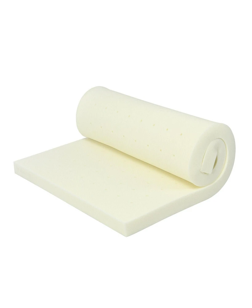 Gouun 3-Inch Bed Mattress Topper Air Cotton for All Night's Comfy Soft Mattress Pad-Queen Size