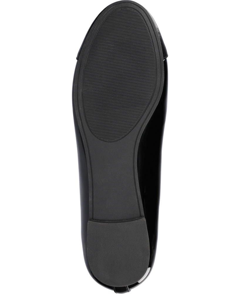 Journee Collection Women's Kaiah Cap Toe Ballet Flats