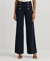 Lauren Ralph Lauren Stretch Jersey Wide-Leg Pants