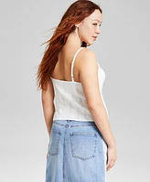 And Now This Women's Scoop-Neck Pointelle Tank Top, Exclusively at Macy's