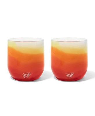 Stemless Wine Glasses 12oz: 2 pk - Marigold