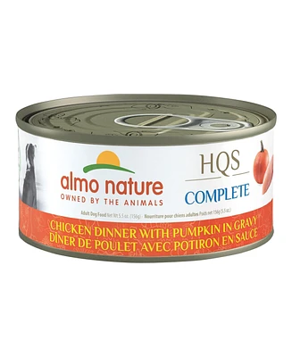 Hqs Complete Dog 12pk (5.5oz): Chicken Dinner W/ Pumpkin In Gravy