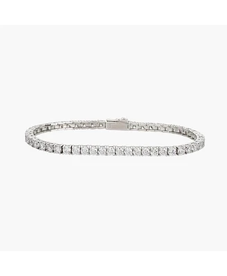Sterling Silver Beatrice Tennis Bracelet – Summer Ready, Lightweight, Stackable Bracelet, Gift for Her