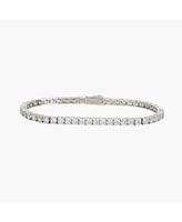 Sterling Silver Beatrice Tennis Bracelet – Summer Ready, Lightweight, Stackable Bracelet, Gift for Her