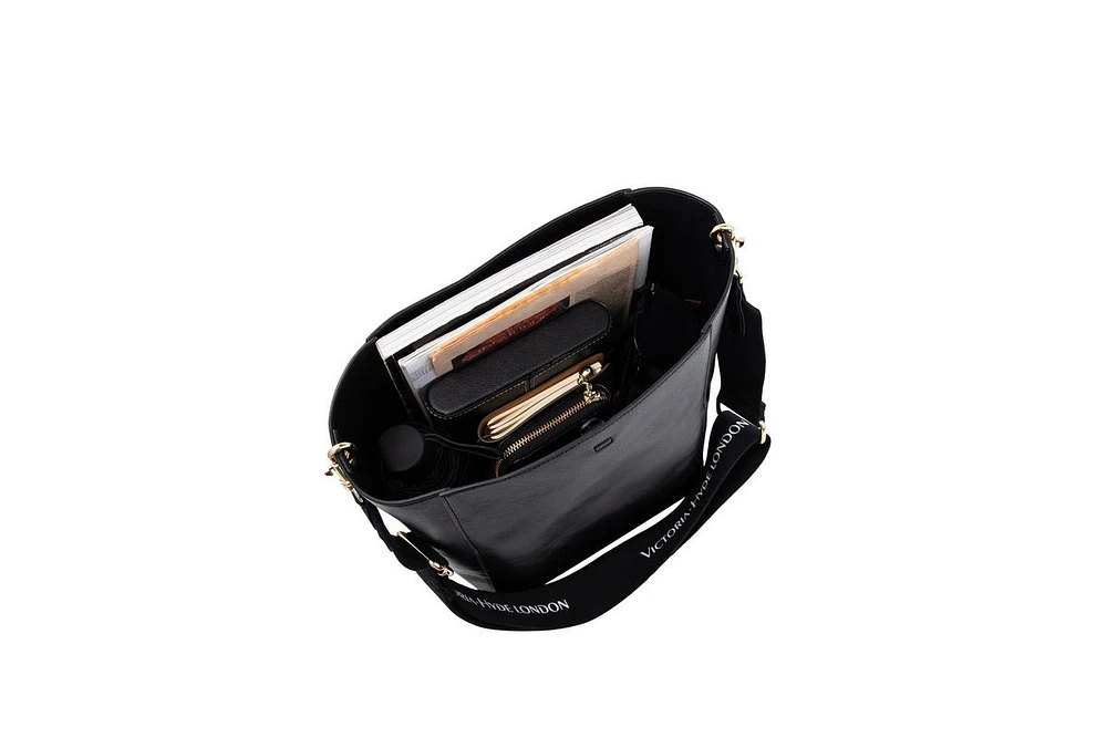 Webbing Strap Large Tote Satchel Victoria Hyde Romai