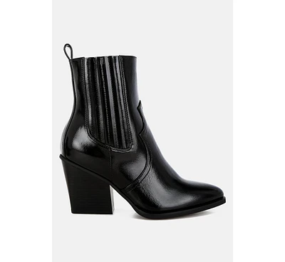 Cornus Snake Print Ankle Boots