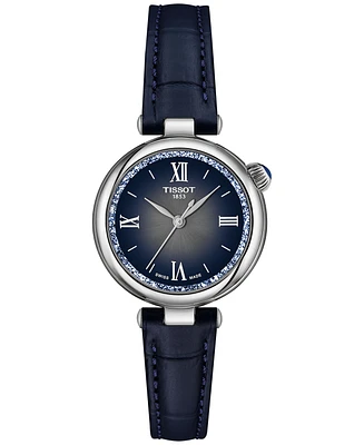 Tissot Women's Swiss Desir Blue Leather Strap Watch 28mm