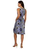 Adrianna Papell Women's Sleeveless Floral-Embroidered Dress