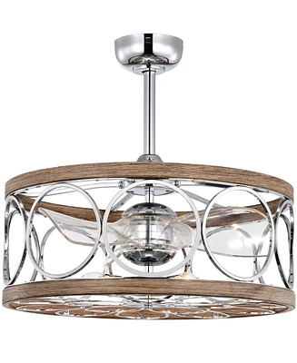 Home Accessories 24.4" Ofelia Indoor Ceiling Fan with Light Kit and Remote