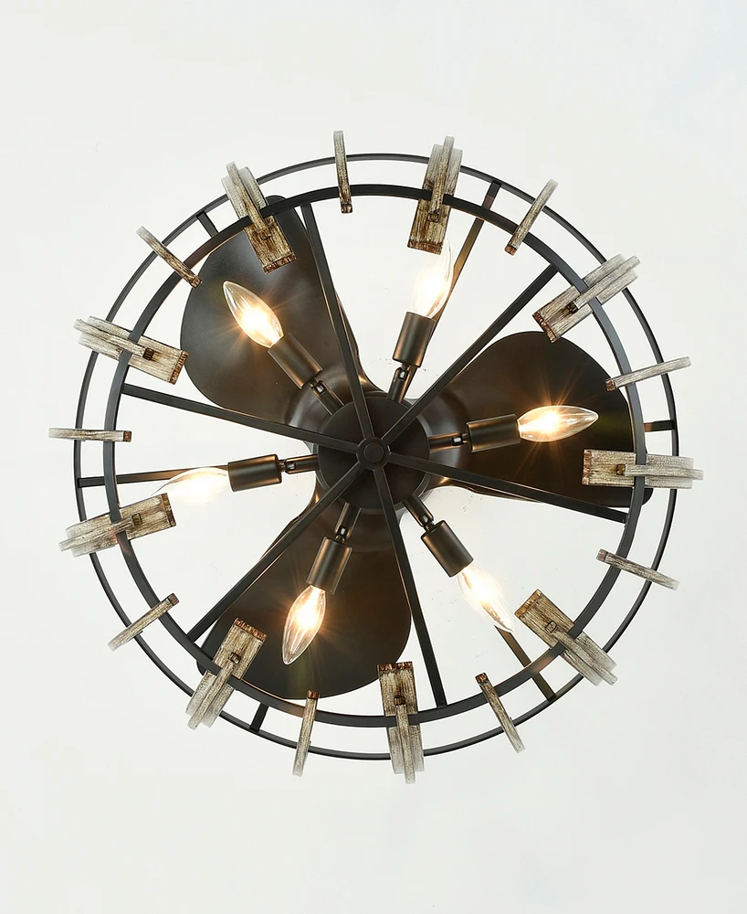 Home Accessories 26" Matthias Indoor Ceiling Fan with Light Kit and Remote