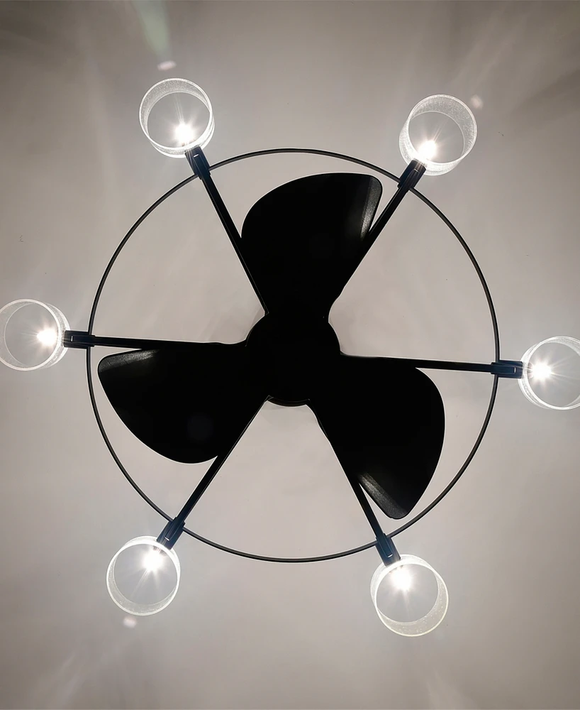 Home Accessories 35" Damita 6-Light Indoor Ceiling Fan with Light Kit and Remote
