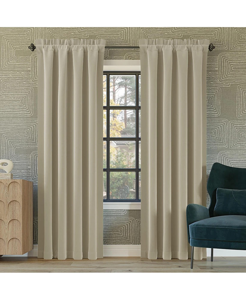 Oslo Theater Grade Extreme 100% Blackout Rod Pocket Curtain Panel