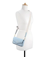 Nine West Peaches Flap Crossbody Bag with card case