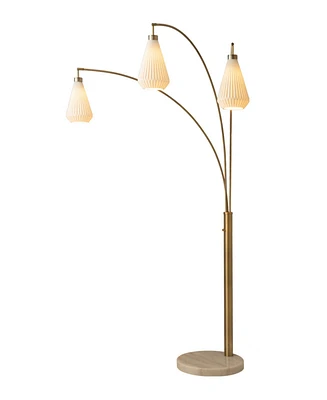 Nova of California Concord 85" 3 Light Switch Arc Floor Lamp