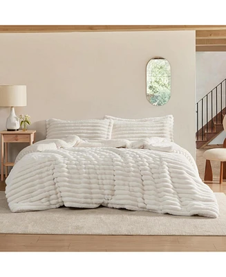 Roll Cakes Chunky Bunny - Coma Inducer Oversized Comforter Set - Cream,Queen