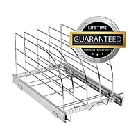 Florida Brands Bakeware Pull Out Organizer for Cookie Sheet, Cutting Board, Bakeware