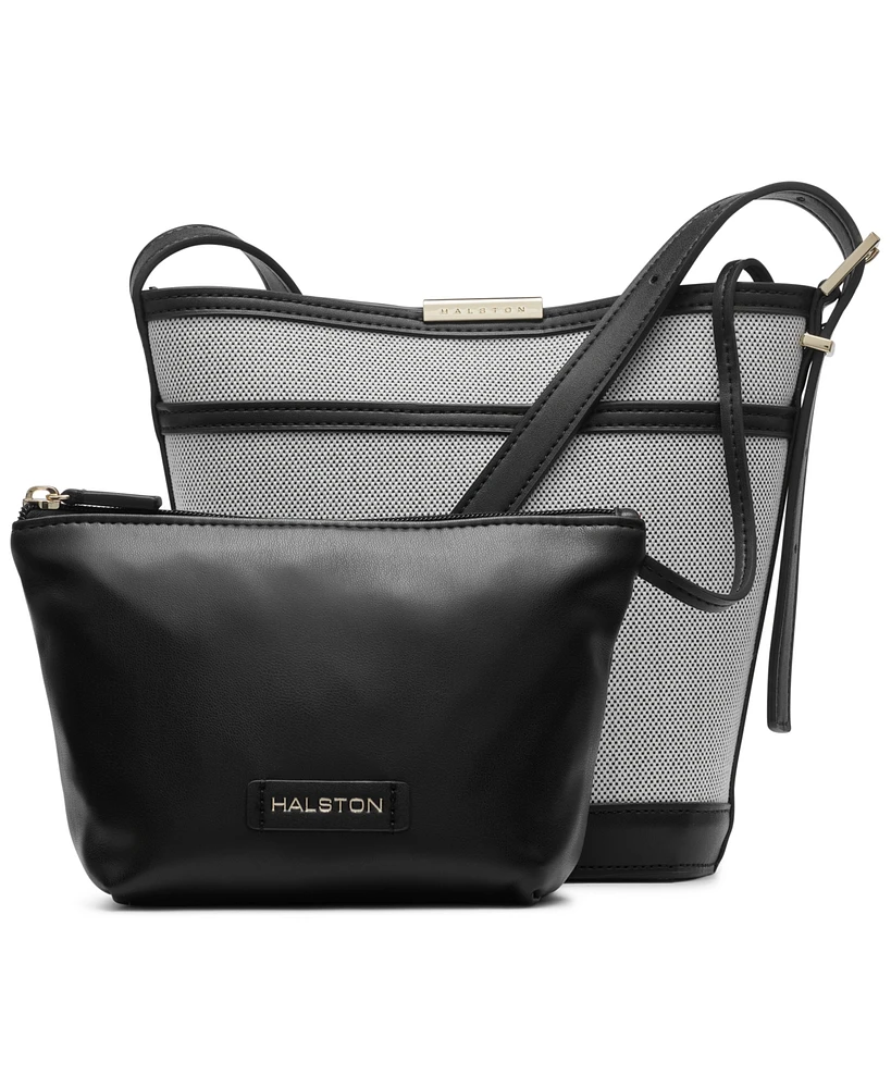 Halston Jagger Medium Bucket Bag