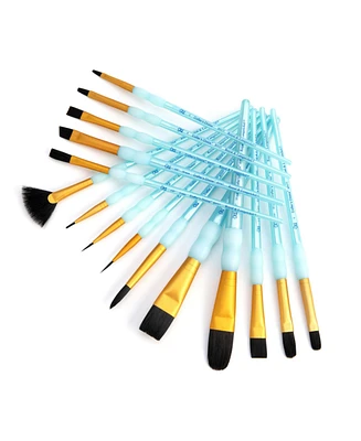 Royal & Langnickel Crafter's Choice Synthetic Black Taklon Paint Brushes, 15pc