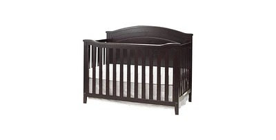 4-in-1 Convertible Crib – Solid Wood Baby Crib with Mattress Base Adjustments, Toddler Bed Sold Separately