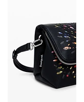 Desigual Women's Medium crossbody perforated bag
