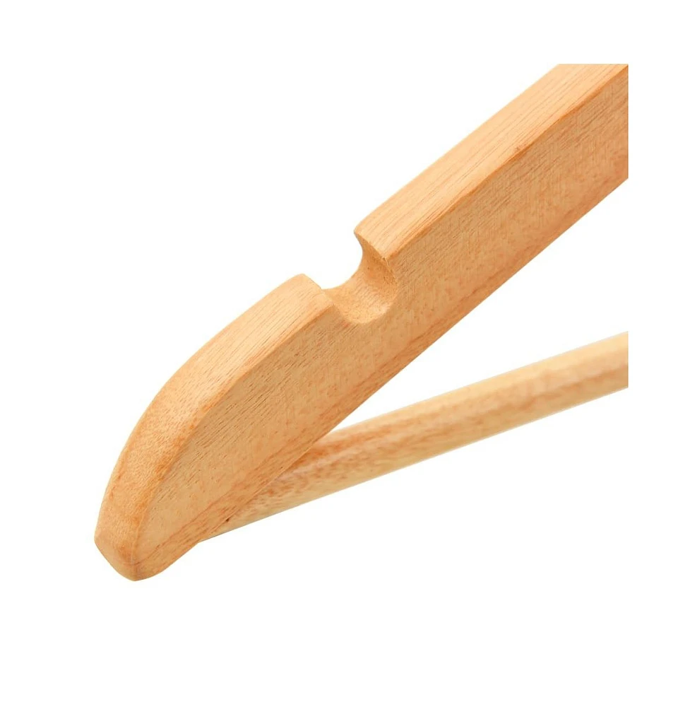 vidaXL 20 pcs Clothes Hanger Set Non-slip Hardwood