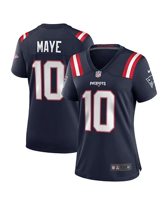 Nike Women's Drake Maye Navy New England Patriots Player Game Jersey