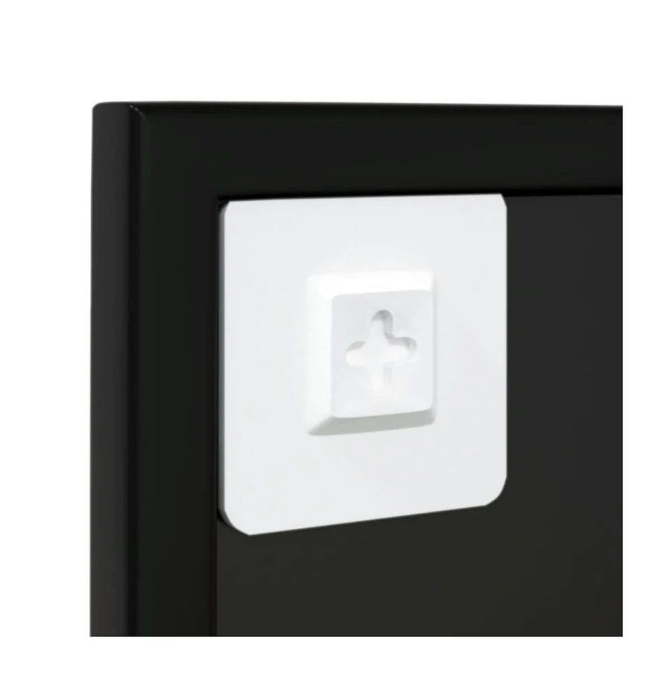 vidaXL Wall Mirror Black 31.5"x23.6" Metal