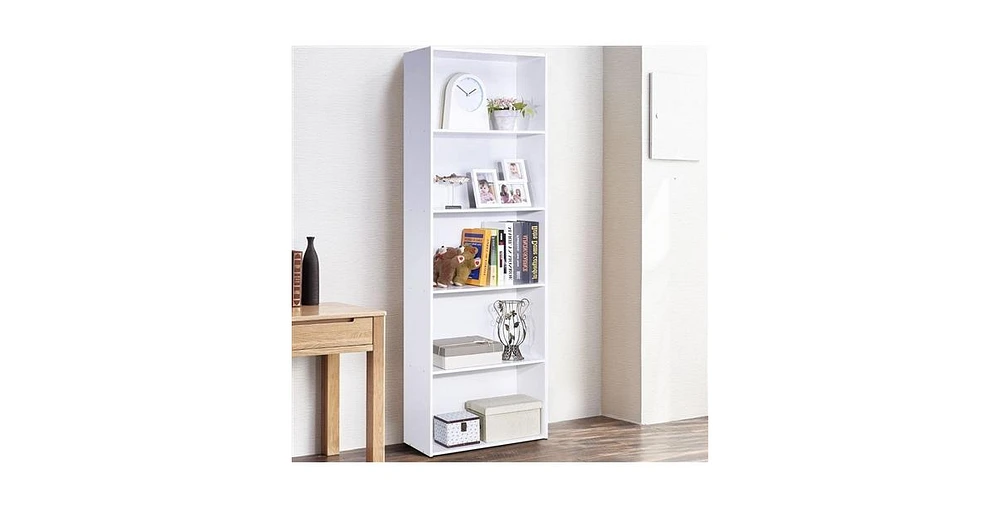 Slickblue Modern 5-Tier Bookcase Storage Shelf for Organized Display and