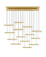 Cwi Lighting 5.5" Metal Stagger Integrated Led Chandelier