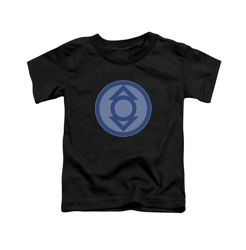 Green Lantern Baby-Girls Indigo Symbol Short Sleeve Toddler Tee / T-Shirt